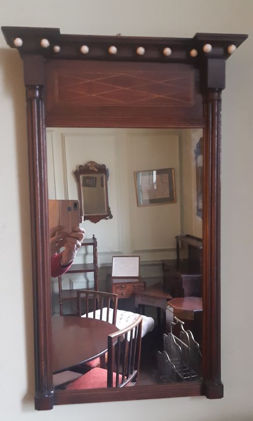 regency pier wall mirror mahogany - CATEGORY: ANTIQUE MIRRORS - DATED REGENCY
