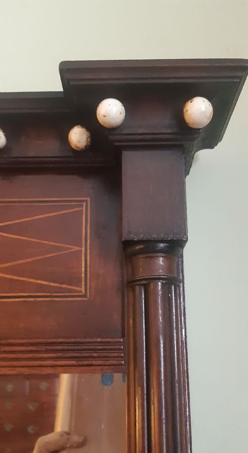 REGENCY PIER WALL MIRROR MAHOGANY - ADDITIONAL PHOTO 3