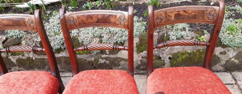 BEAUTIFUL SET OF SIX MAHOGANY REGENCY DINING CHAIRS - ADDITIONAL PHOTO 5