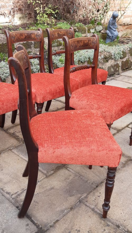 BEAUTIFUL SET OF SIX MAHOGANY REGENCY DINING CHAIRS - ADDITIONAL PHOTO 9