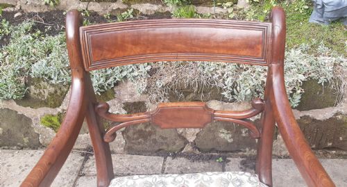 REGENCY MAHOGANY DESK CHAIR - ADDITIONAL PHOTO 1