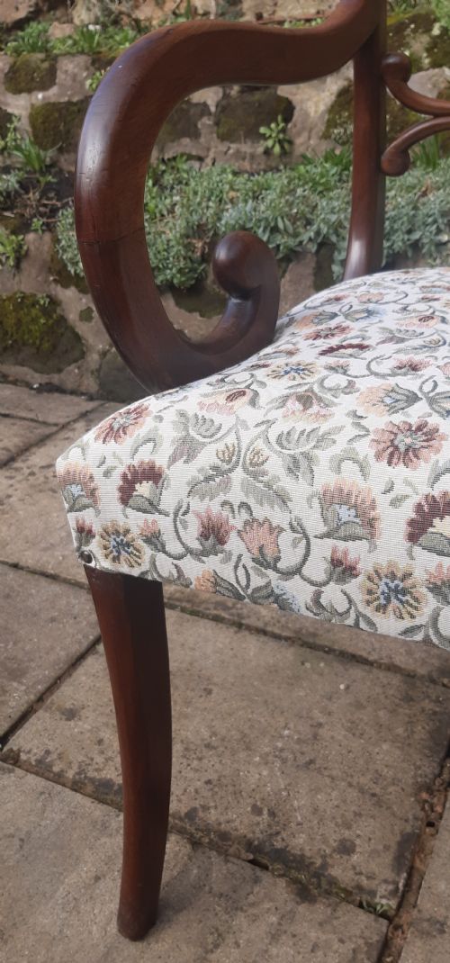 REGENCY MAHOGANY DESK CHAIR - ADDITIONAL PHOTO 2
