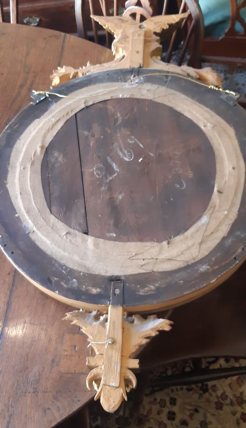 GILT EAGLE CONVEX MIRROR - ADDITIONAL PHOTO 6
