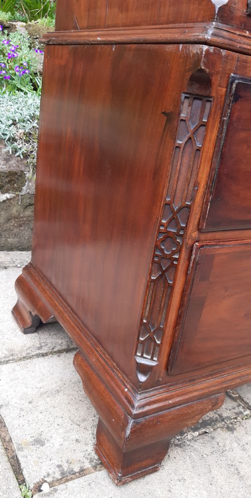 A RARE SIZED GEORGIAN CHEST ON CHEST - ADDITIONAL PHOTO 6