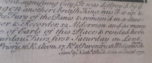 PRINT BUCK SOUTH EAST PROSPECT OF WARWICK - ADDITIONAL PHOTO 1