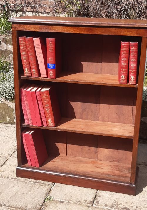 mahogany bookcase open - CATEGORY: ANTIQUE BOOKCASES - DATED 19TH CENTURY