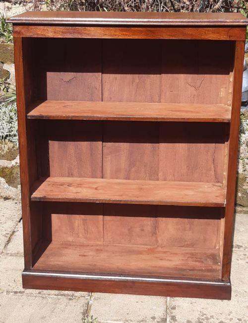 MAHOGANY BOOKCASE OPEN - ADDITIONAL PHOTO 1