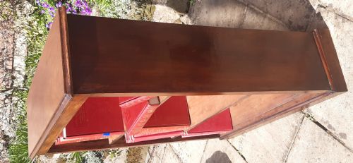 MAHOGANY BOOKCASE OPEN - ADDITIONAL PHOTO 2