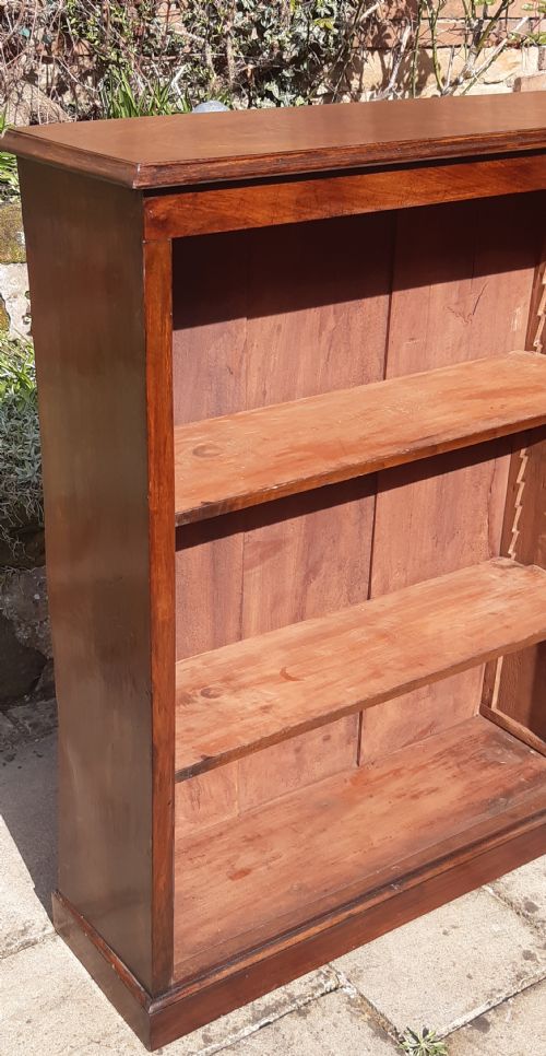 MAHOGANY BOOKCASE OPEN - ADDITIONAL PHOTO 7