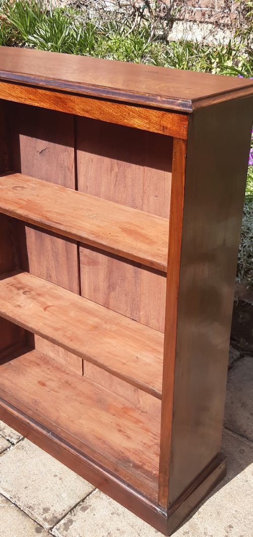 MAHOGANY BOOKCASE OPEN - ADDITIONAL PHOTO 8