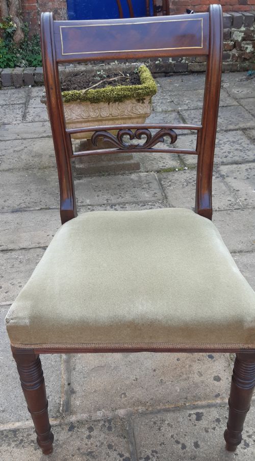 A PAIR OF REGENCY CHAIRS - ADDITIONAL PHOTO 5