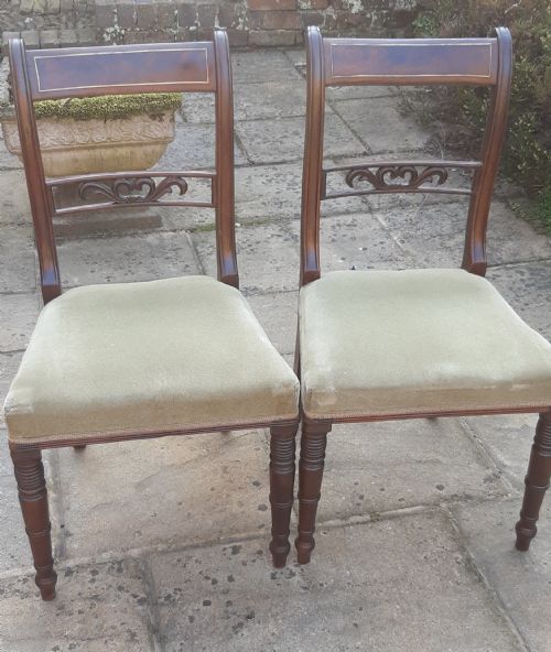 A PAIR OF REGENCY CHAIRS - ADDITIONAL PHOTO 7