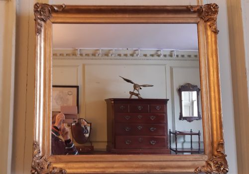 gilt wall mirror - CATEGORY: ANTIQUE MIRRORS - DATED 19TH CENTURY