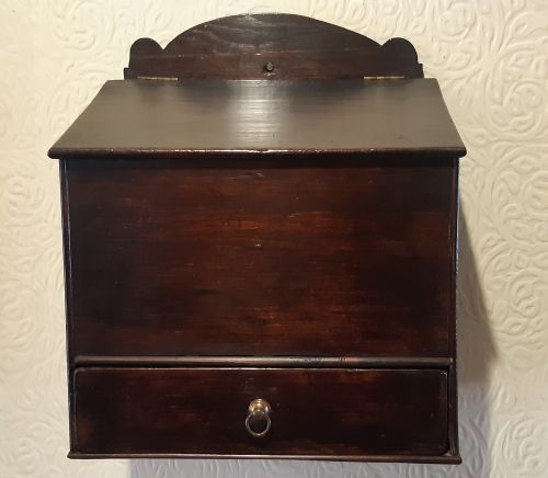 georgian oak salt or candle box - CATEGORY: ANTIQUE BOXES - DATED GEORGIAN