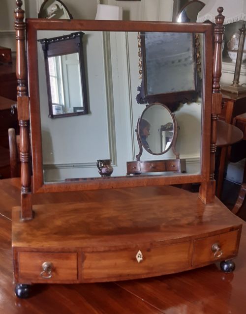 regency toilet dressing mirror - CATEGORY: ANTIQUE MIRRORS - DATED REGENCY