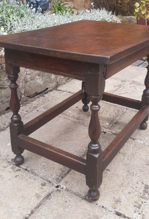 SMALL LOW COFFEE TABLE OAK AND ELM - ADDITIONAL PHOTO 3