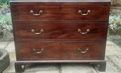LOVELY GEORGIAN MAHOGANY TALLBOY CHEST ON CHEST - ADDITIONAL PHOTO 10