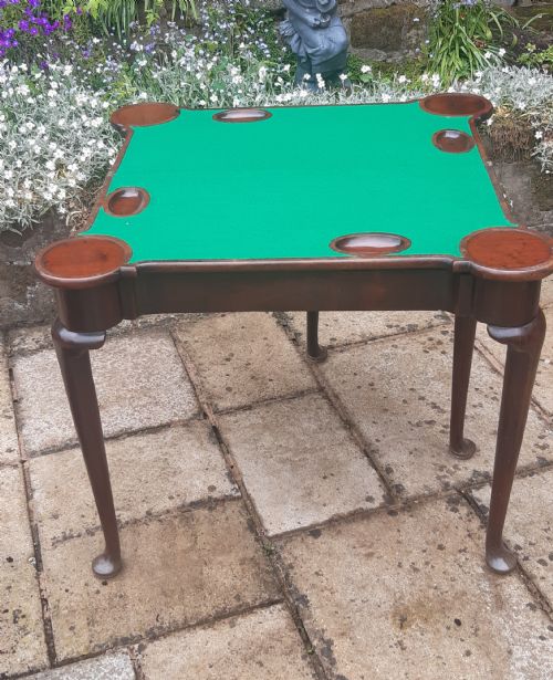 GEORGIAN MAHOGANY CARD TABLE - ADDITIONAL PHOTO 6
