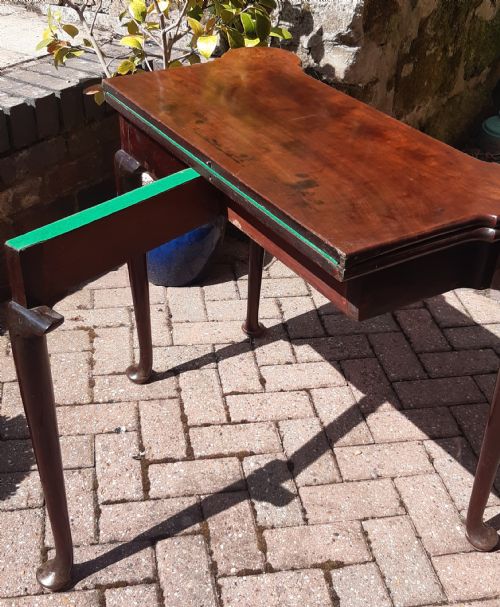 GEORGIAN MAHOGANY CARD TABLE - ADDITIONAL PHOTO 7