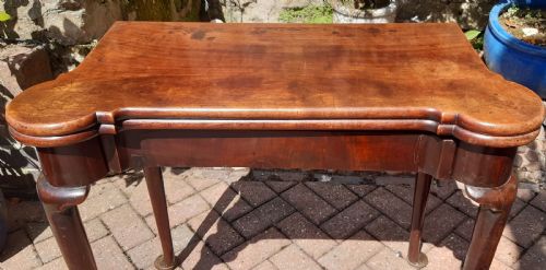 GEORGIAN MAHOGANY CARD TABLE - ADDITIONAL PHOTO 8