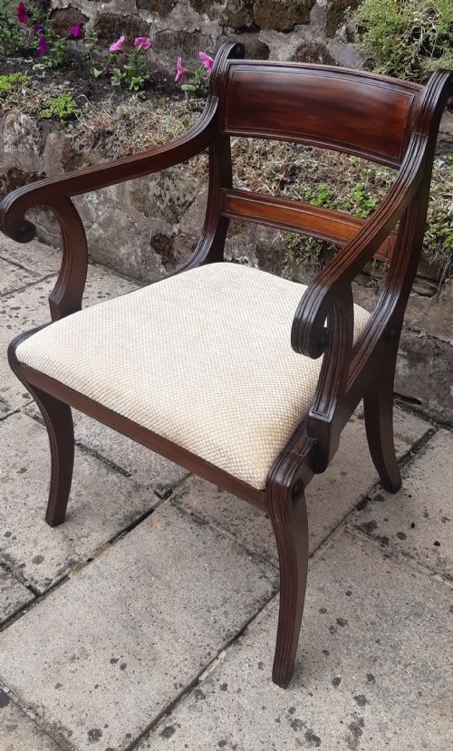 REGENCY DESK CHAIR MAHOGANY - ADDITIONAL PHOTO 1