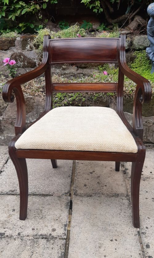 REGENCY DESK CHAIR MAHOGANY - ADDITIONAL PHOTO 2