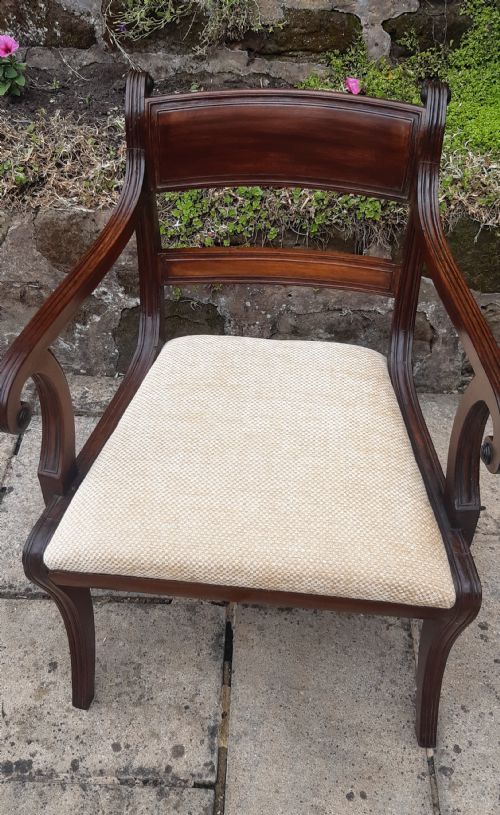 REGENCY DESK CHAIR MAHOGANY - ADDITIONAL PHOTO 3