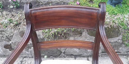 REGENCY DESK CHAIR MAHOGANY - ADDITIONAL PHOTO 4