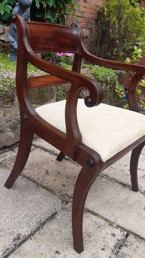 REGENCY DESK CHAIR MAHOGANY - ADDITIONAL PHOTO 5
