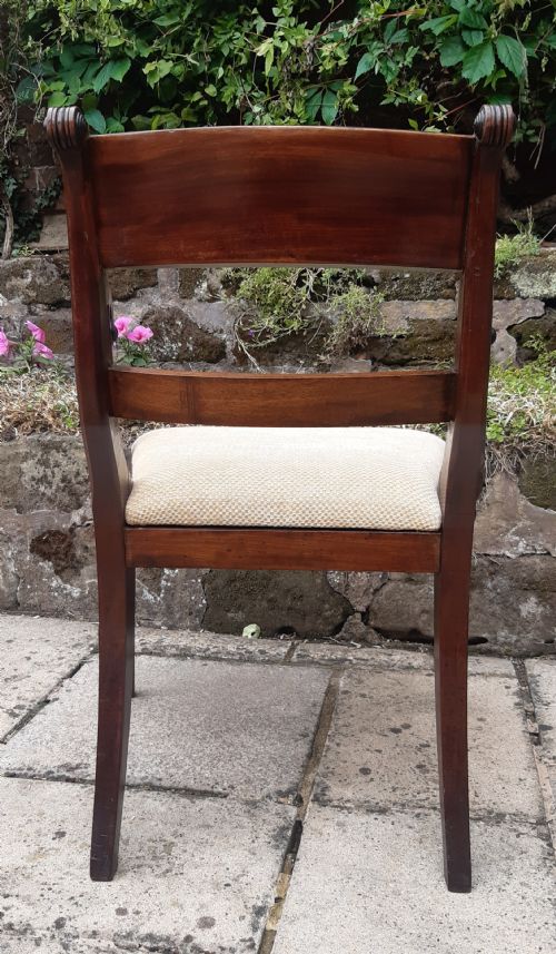 REGENCY DESK CHAIR MAHOGANY - ADDITIONAL PHOTO 7