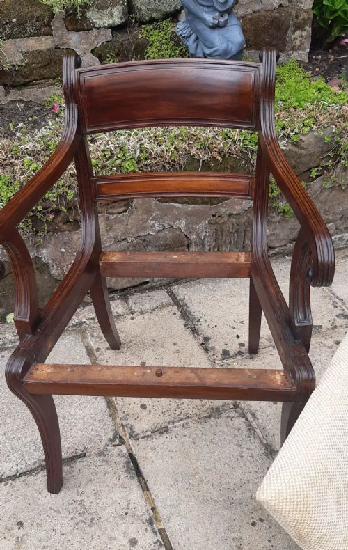 REGENCY DESK CHAIR MAHOGANY - ADDITIONAL PHOTO 8