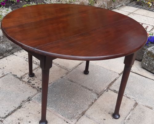 SUPER SMALL PAD FOOT DROP LEAF MAHOGANY DINING TABLE - ADDITIONAL PHOTO 6