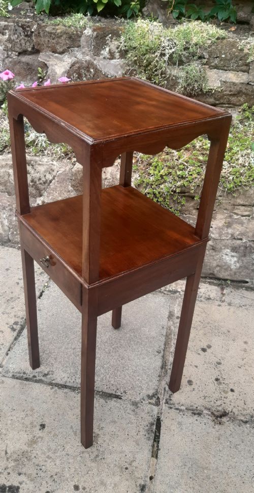 BEDSIDE TABLE GEORGIAN MAHOGANY - ADDITIONAL PHOTO 4