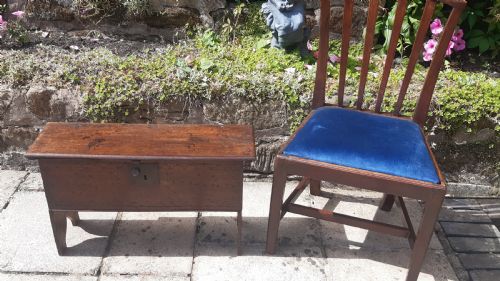 VERY SMALL OAK SWORD CHEST COFFER - ADDITIONAL PHOTO 3