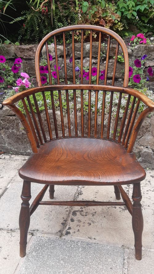 windsor stick back chair - CATEGORY: ANTIQUE CHAIRS - DATED 19TH CENTURY