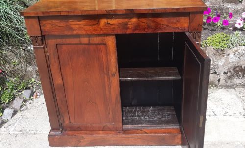 ROSEWOOD SIDE CABINET CHIFFONIER - ADDITIONAL PHOTO 4