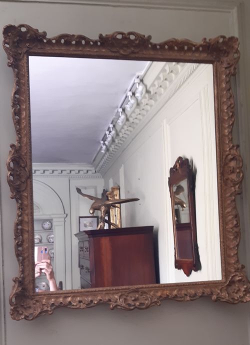 gilt giltwood mirror - CATEGORY: ANTIQUE MIRRORS - DATED VICTORIAN