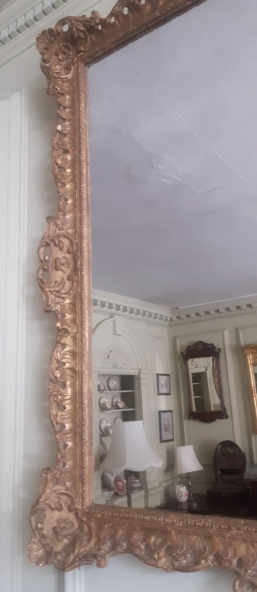 GILT GILTWOOD MIRROR - ADDITIONAL PHOTO 8
