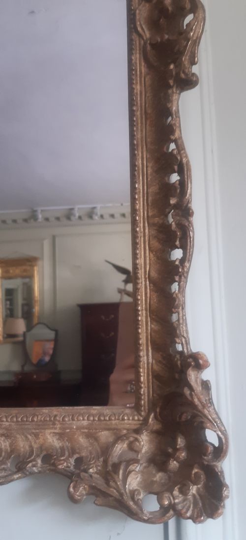 GILT GILTWOOD MIRROR - ADDITIONAL PHOTO 9