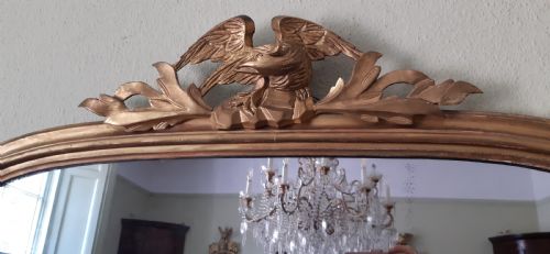 VICTORIAN GILTWOOD OVERMANTEL OVERMANTLE MIRROR - ADDITIONAL PHOTO 2