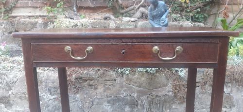 GEORGIAN OAK HALL SIDE TABLE NARROW - ADDITIONAL PHOTO 1