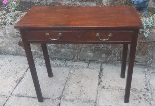 GEORGIAN OAK HALL SIDE TABLE NARROW - ADDITIONAL PHOTO 3