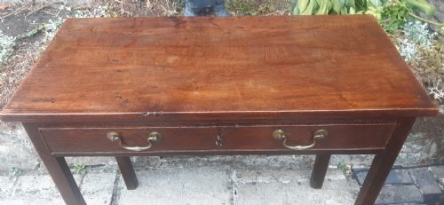 GEORGIAN OAK HALL SIDE TABLE NARROW - ADDITIONAL PHOTO 4