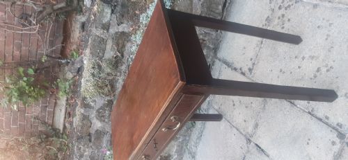 GEORGIAN OAK HALL SIDE TABLE NARROW - ADDITIONAL PHOTO 6