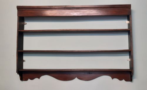 large oak and elm hanging rack shelves - CATEGORY: ANTIQUE FURNITURE - DATED 18TH CENTURY