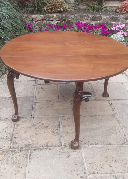 SUPERB GEORGIAN DROP LEAF TABLE - ADDITIONAL PHOTO 2