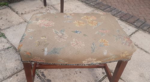 GEORGIAN MAHOGANY STOOL - ADDITIONAL PHOTO 1