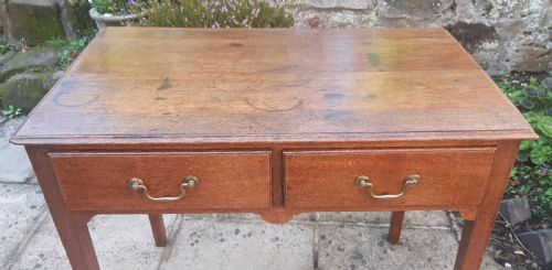 GEORGIAN OAK SIDE TABLE - ADDITIONAL PHOTO 1