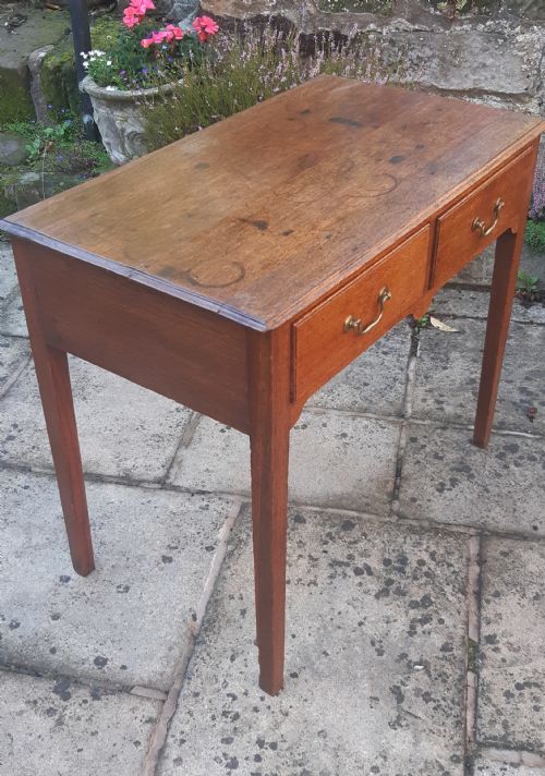 GEORGIAN OAK SIDE TABLE - ADDITIONAL PHOTO 4