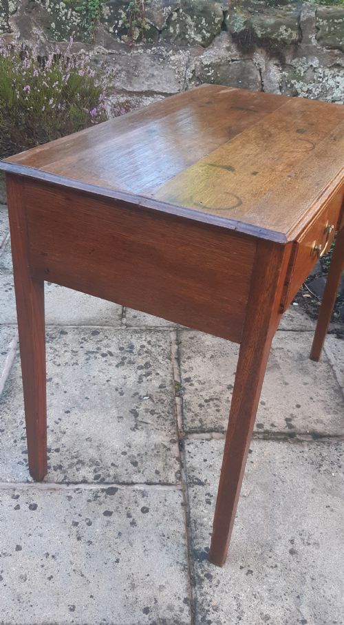 GEORGIAN OAK SIDE TABLE - ADDITIONAL PHOTO 6